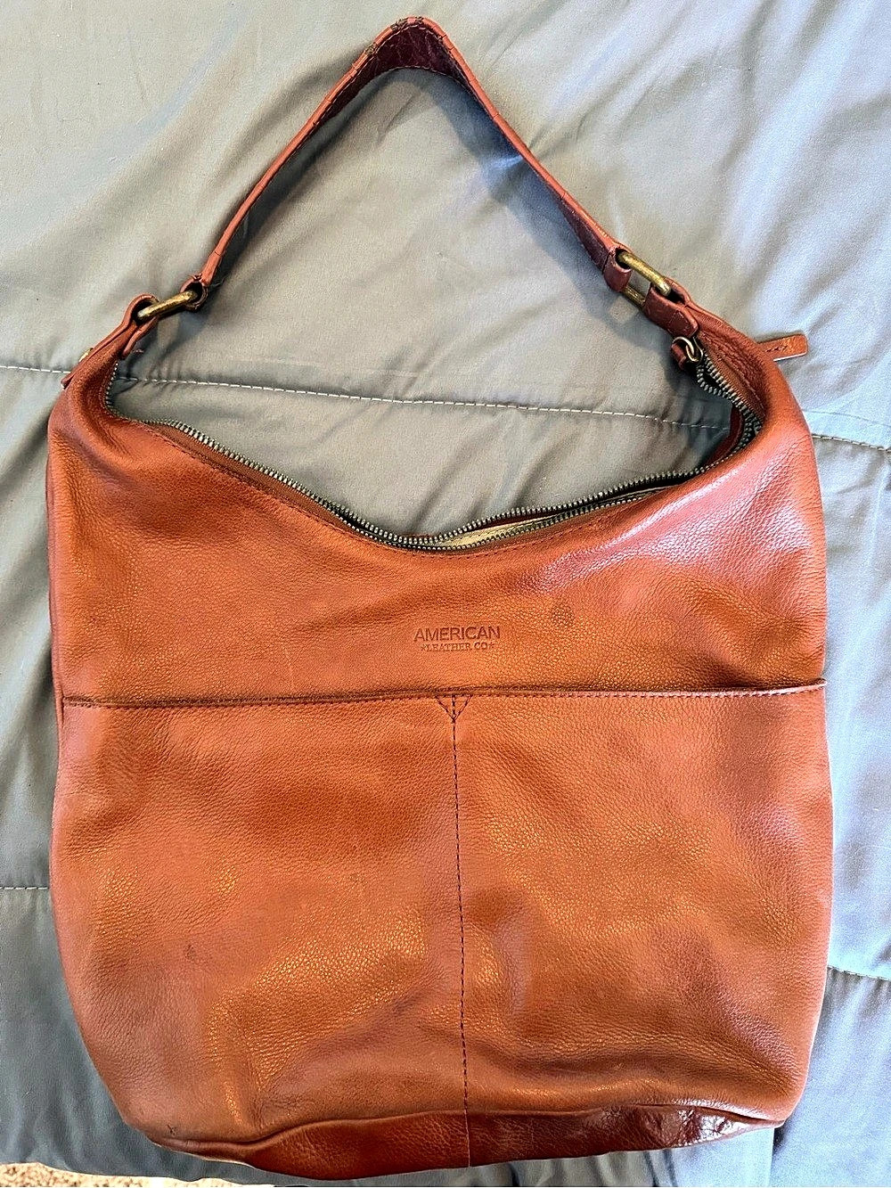 American Leather Hobo Bag in Brown